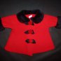 Starting Out Girls Red Faux Fur Collar Coat Spring Jacket 3 Months