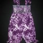 EGG by Susan Lazar Baby Girls Purple Smocked Romper Sunsuit 3-6 Months