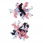 NWT Gymboree Red White & Cute 4th of July Curlies Girls Curly Ribbon Hair Clips
