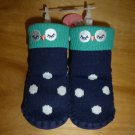 NWT Circo Owl Infant Baby Knit No-Slip Slippers Moccasins Socks Shoes 0-6 M