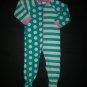 The Children's Place Owl Polka Dot Footed Fleece Girl Sleeper Pajamas Lot 3T