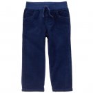 NWT Crazy 8 Boys Blue Pull On Drawstring Corduroy Pants 3T
