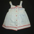 Gymboree Flamingo Flair Spring Peach Baby Girl Orange White Dress Lot 0-3 Months