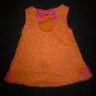 Gymboree Flamingo Flair Spring Peach Baby Girl Orange White Dress Lot 0-3 Months