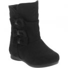Garanimals Baby Toddler Girls Bow Embellished Black Faux Suede Boots Size 2