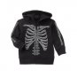 NWT Gymboree Spooky Glow in the Dark Skeleton Hoodie Halloween Sweater 18-24 M