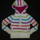 Tommy Hilfiger Hooded Striped Pullover Girls Cable Knit Sweater Size 6