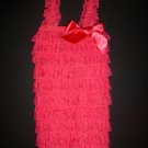 Baby Girl Pink Watermelon Lace Ruffle Sleeveless Romper Sunsuit Medium 6-18 M