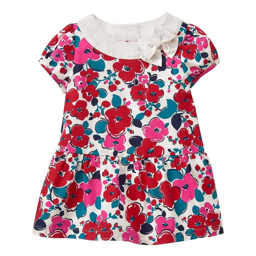 NWT Gymboree Precious Prep Baby Girls Floral Bow Dress 3-6 Months