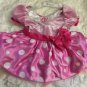 Disney Minnie Mouse Baby Girl Pink Tutu Dress Bow Head Band Costume 6-12 Months