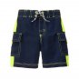 GYMBOREE Sea Long Sleeve Rash Guard Shirt Neon Swim Trunks Board Shorts 12-18 M