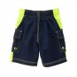 GYMBOREE Sea Long Sleeve Rash Guard Shirt Neon Swim Trunks Board Shorts 12-18 M