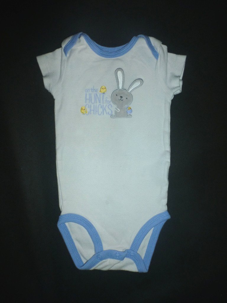 Precious Firsts Carter's Easter Bunny "On the Hunt for Chicks" Baby Bodysuit 6 M