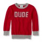 NWT The Children's Place Baby Boy Red "Dude" Sweater 18-24 Months