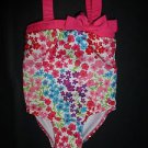 Penelope Mack Baby Girl Pink Floral Swimsuit Bathing Suit 18 Months