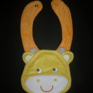 NEW Carter's Giraffe Yellow Terry Cloth Teething Unisex Baby Bib