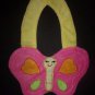 NEW Carter's Pink Butterfly Baby Girl Terry Cloth Teething Drool Bib