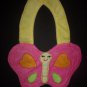 NEW Carter's Pink Butterfly Baby Girl Terry Cloth Teething Drool Bib