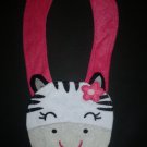 NEW Carter's Zebra Baby Girl Terry Cloth Teething Drool Bib