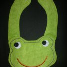 NEW Carter's Green Frog Terry Cloth Teething Unisex Baby Boy Girl Drool Bib