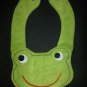 NEW Carter's Green Frog Terry Cloth Teething Unisex Baby Boy Girl Drool Bib