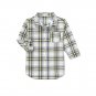 NWT Crazy 8 Blue Yellow Plaid Boys Long Sleeve Button Down Shirt Medium 7-8