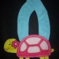 NEW Carter's Pink Turtle Baby Girl Terry Cloth Teething Drool Bib