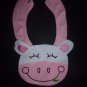 NEW Carter's White Cow Baby Girl Terry Cloth Teething Drool Bib