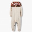 NWT Gymboree Baby Boys Hooded One Piece Sweater Romper Jumpsuit