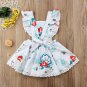 NEW Disney Princess Ariel Little Mermaid Girls Sleeveless White Ruffle Dress