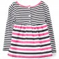 NWT Nannette Kitty Cat Pink Striped Tunic & Leggings Girls Outfit Set