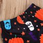 NEW Halloween Pumpkin Boo Long Sleeve Tunic Dress Leggings Headband Outfit Set