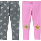 NWT Gymboree Cosmic Club Sparkle Silver Star Pink Emoji Toddler Girls Leggings