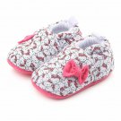 NEW Hello Kitty Baby Girl White Pink First Walker Soft Sole Crib Shoes Slippers