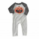 NWT Mud Pie Pumpkin Zipper Mouth Baby Boys Halloween Romper Jumpsuit Outfit