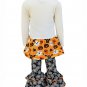 NWT Ann Loren Jack-O-Lantern Pumpkin Girls Tunic Dress Leggings Halloween Outfit