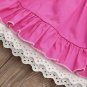 NWT Boutique Girls Pink Sleeveless Lace Hem Ruffle Dress 2T 3T 4T 5T