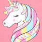 NWT The Childrens Place Unicorn Rainbow Sparkle Pink Girls Short Sleeve Shirt