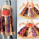 NEW Boutique Pumpkin Unicorn Girls Sleeveless Ruffle Twirl Halloween Dress