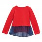 NWT Nannette Girls RaInbow Red Long Sleeve Shirt Blue Leggings Outfit Set