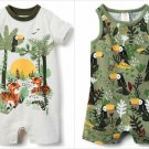 NWT Gymboree So Tropical Baby Boys Safari Tiger Toucan Romper Sunsuit Jumpsuit