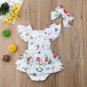 NEW Disney Princess Ariel Little Mermaid Baby Girls Ruffle Romper Headband Set