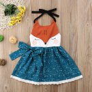 NEW Girls Fox Sleeveless Blue Dress 2T 3T 4T 5T 6