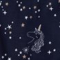 NWT The Childrens Place Unicorn Glow in the Dark Girls Long Sleeve Pajamas Set