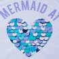 NWT The Childrens Place Mermaid at Heart Girls Blue Sleeveless Pajamas Set