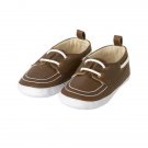 NWT Gymboree Blooms & Boats Baby Boys Brown Crib Boat Shoes Size 1 2 3
