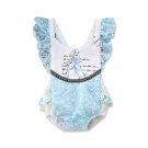 NWT Disney Princess Cinderella Baby Girls Ruffle Lace Romper Sunsuit Jumpsuit