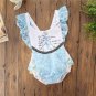 NWT Disney Princess Cinderella Baby Girls Ruffle Lace Romper Sunsuit Jumpsuit
