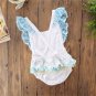 NWT Disney Princess Cinderella Baby Girls Ruffle Lace Romper Sunsuit Jumpsuit