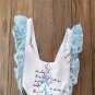 NWT Disney Princess Cinderella Baby Girls Ruffle Lace Romper Sunsuit Jumpsuit